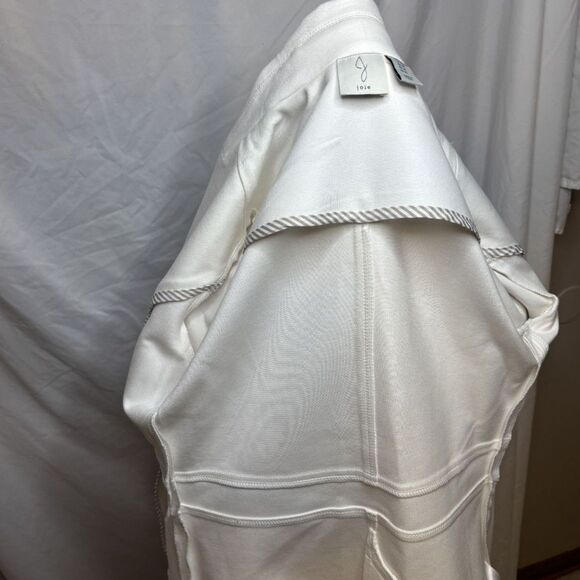 Joie Darryl White Blazer Jacket Womens Stylish Designer Gold Detail Collared - Picture 9 of 9